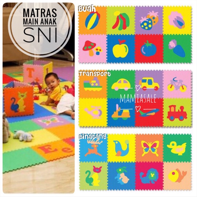 Jual Evamat Karakter Puzzle Matras Alas Lantai Karpet Tikar Mainan Anak | Shopee Indonesia