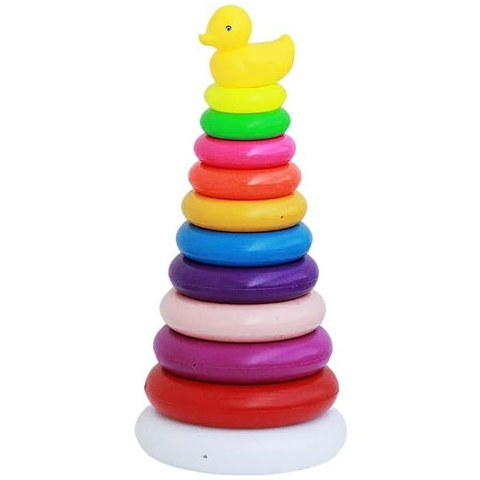 Jual Mainan Anak Bayi Ring Donat Jumbo / Baby Ring Donut Stacking Duck 3891 | Shopee Indonesia