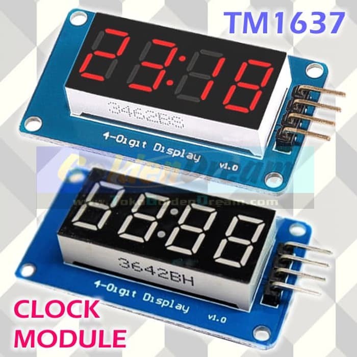 Jual MasakTimer Tm1637 Clock Module 4 Digit Jam Timer Tm 1637 Arduino