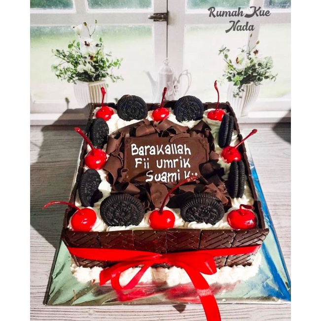 Jual Black Forest Coklat Pagar, Kue Tart/Kue Ulang Tahun/Kue Ultah Coklat Pagar | Shopee Indonesia