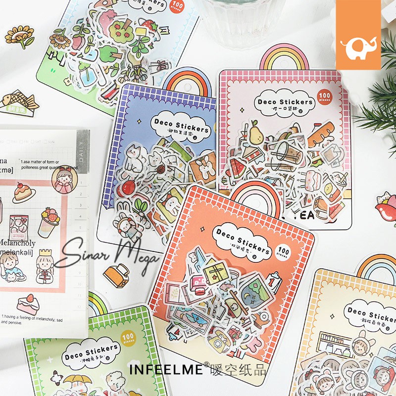Pocket of Cuteness Flake Stickers Set / Sticker Stiker