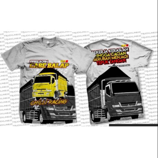 Kaos truk katakata pasukan cabe balap Chili racing terbaru dan