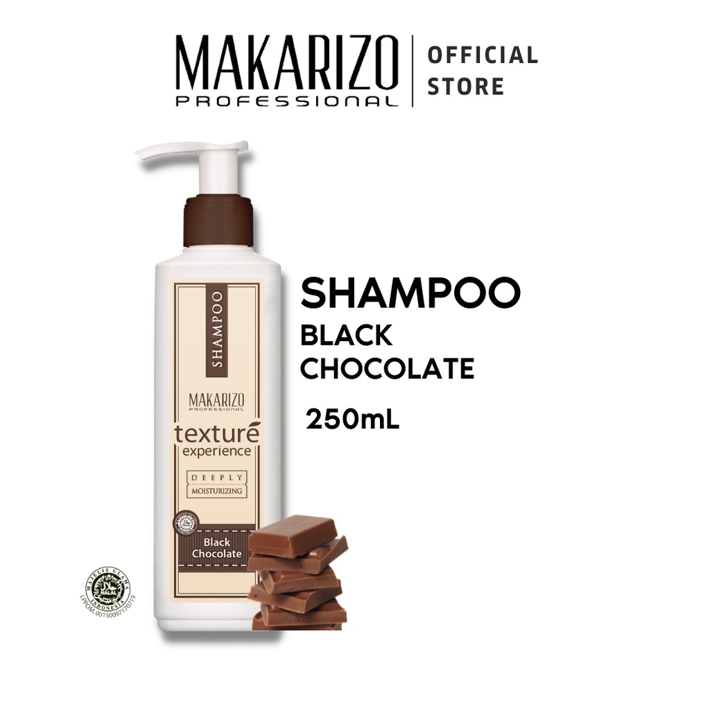 Jual Makarizo Professional Texture Experience Shampoo Black Chocolate 250 Ml | Shopee Indonesia