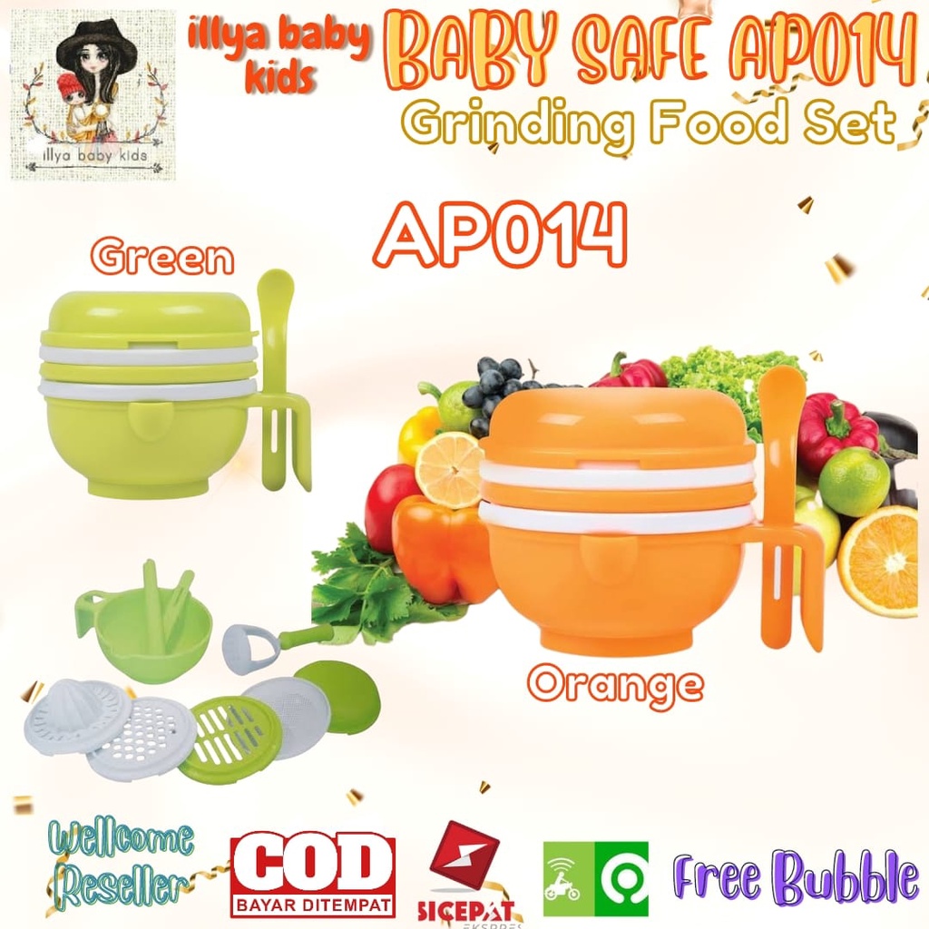Jual Baby Safe AP014 Multi Food Grinding Set Alat Pengolah MPASI Food