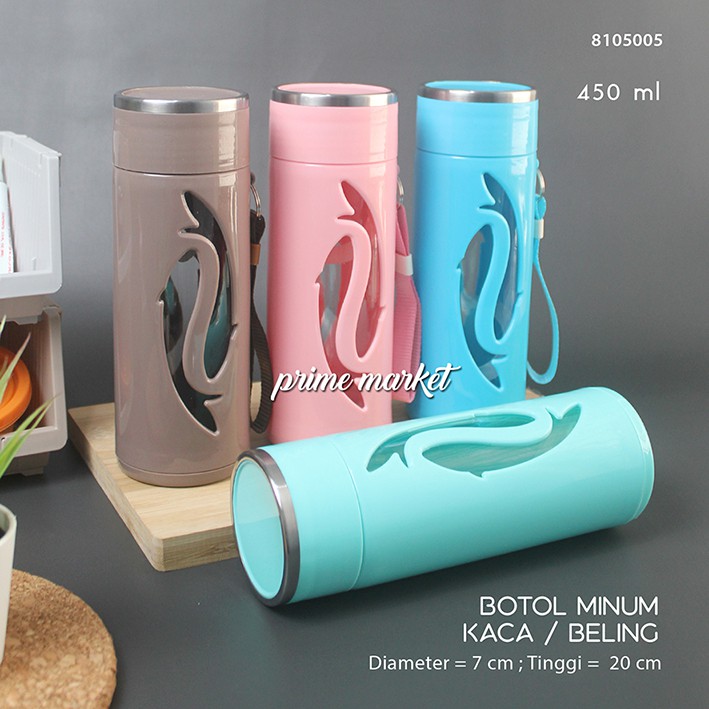 Botol Minum Beling / Botol Kaca / Termos Kaca 450 ml Shopee Indonesia