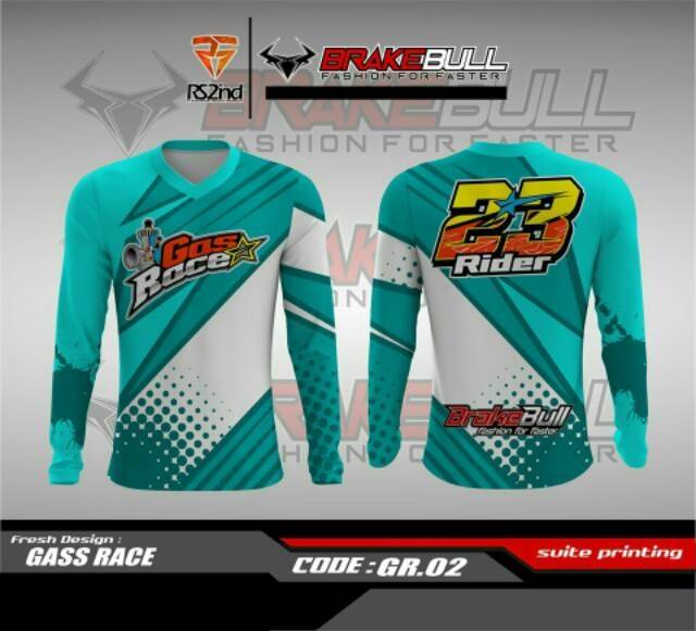 Jual Baju Kaos Jersey Racing Balap Drag Lengan Panjang Bebas Custom | Shopee Indonesia