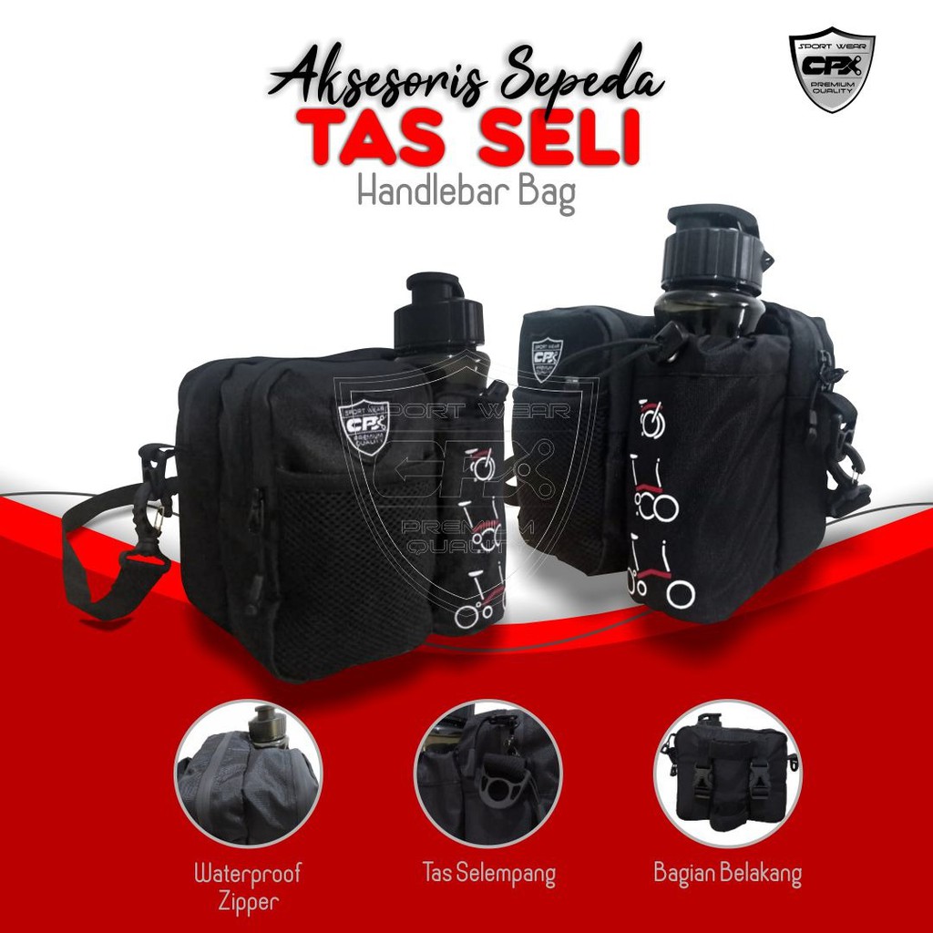 TAS AKSESORIS SEPEDA LIPAT TAS STANG SELI TAS HANDLEBAR TAS SELEMPANG SEPEDA Shopee Indonesia