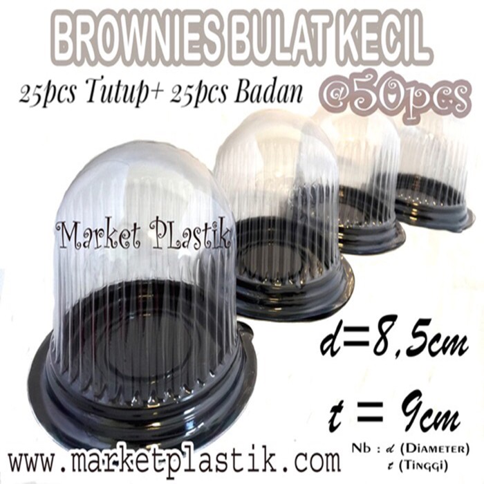 Mika Brownies Bulat Kecil/Cup Cake/Mika Tart Mini/Mika Kue 50pcs