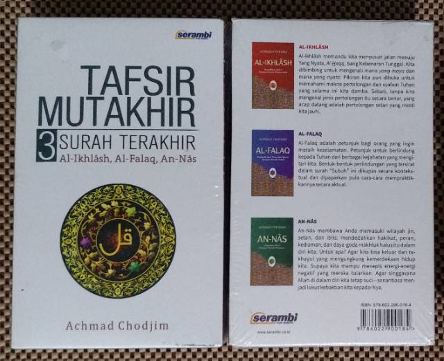 Tafsir Mutakhir 3 Surah Terakhir : Al-Ikhlash, Al-Falaq, An-Nas (3 buku) |  Shopee Indonesia