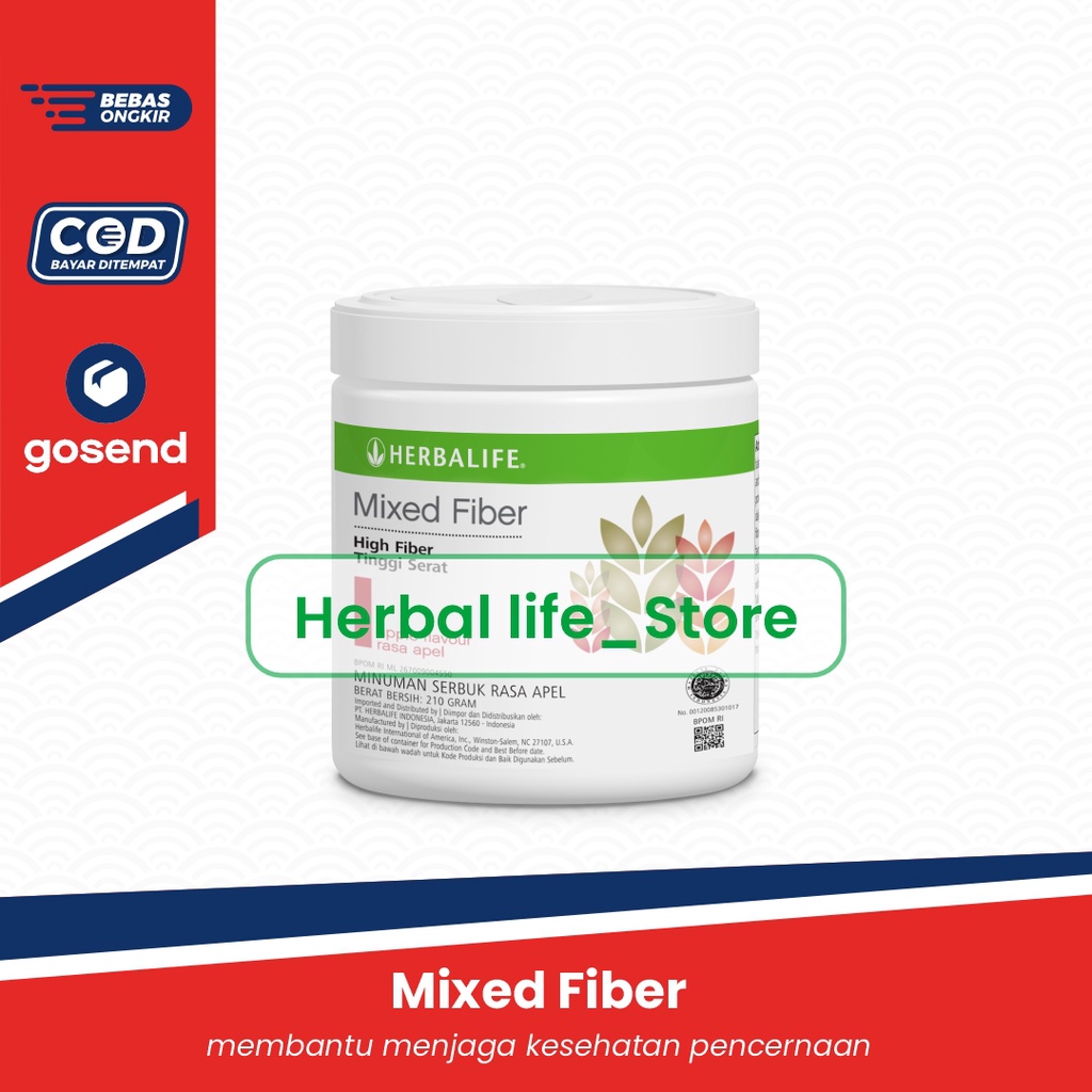 Jual herballifemix fiber herbalifefull barcode Shopee Indonesia