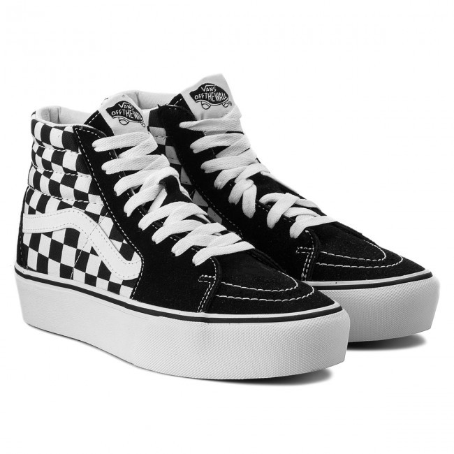 Jual Sepatu Vans Sk8 Hi Platform 2.0 Checkerboard Murah | Shopee Indonesia