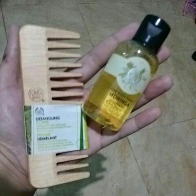 Body Shop Brush Hair Mini Bamboo Harga