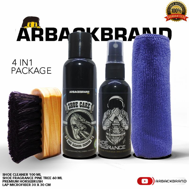 Jual Paket 4 in 1 shoe cleaner laundry pembersih sepatu Edisi 100 ml