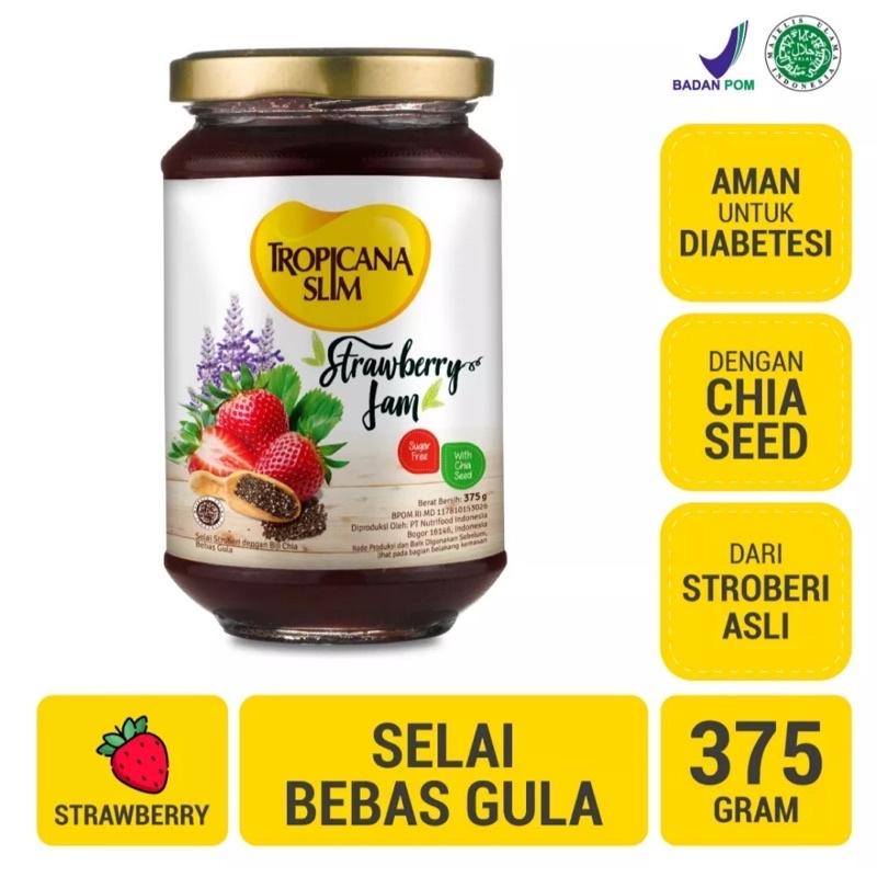 Jual TROPICANA SLIM Strawberry Jam (expiry date 2023) Shopee Indonesia
