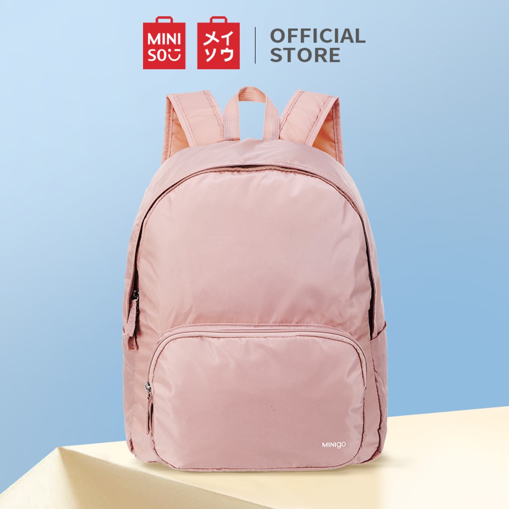 Tas Ransel Lipat Ringan Miniso 13L Resmi untuk Wanita dan Pria