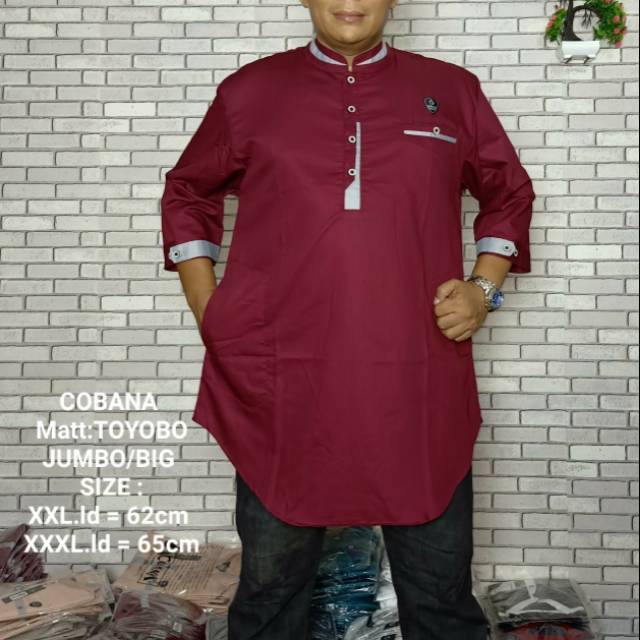 BAJU KOKO KURTA PRIA PAKISTAN PREMIUM COBANA MOESLEM KURTA JUMBOKURTA