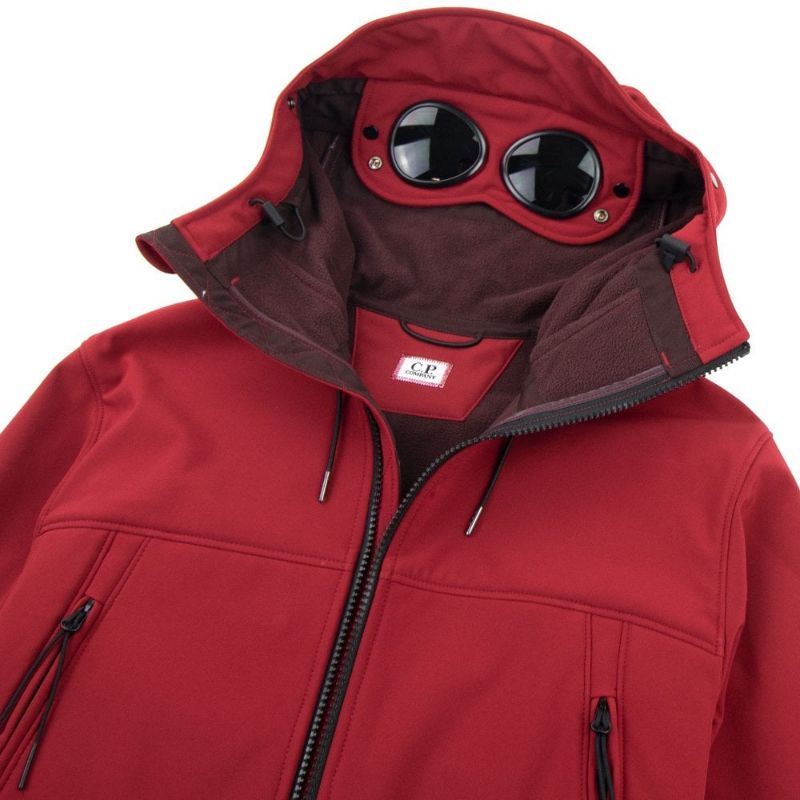 Jual Cp Company Softshell Goggle Jacket Aw/2018 (Red) Original | Shopee Indonesia