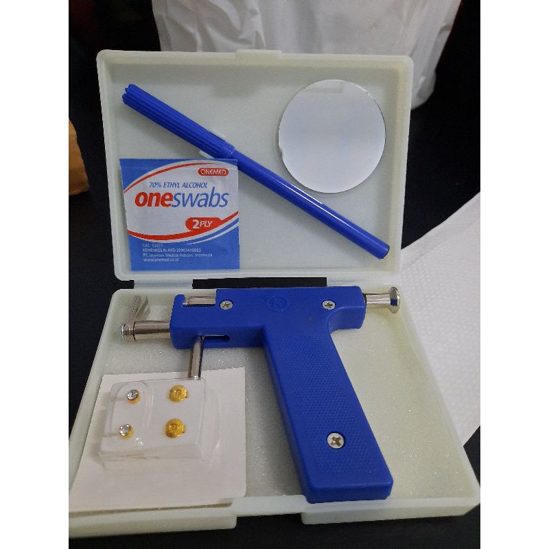 Alat Tindik Telinga bayi, anak, maupun dewasa ( Free sepasang anting dan  alkohol swab) | Shopee Indonesia