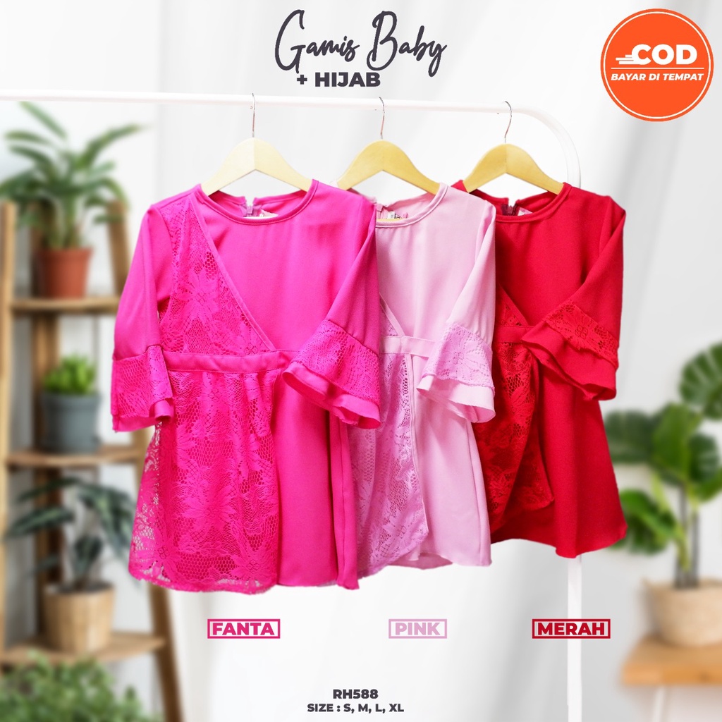 Gamis Balita cewek Gamis Anak Perempuan Set hijab Gamis baby