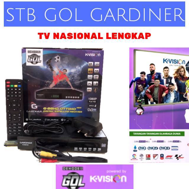 Jual Receiver Gardiner Ottimo Garmedia KVision STB GOL TV Nasional