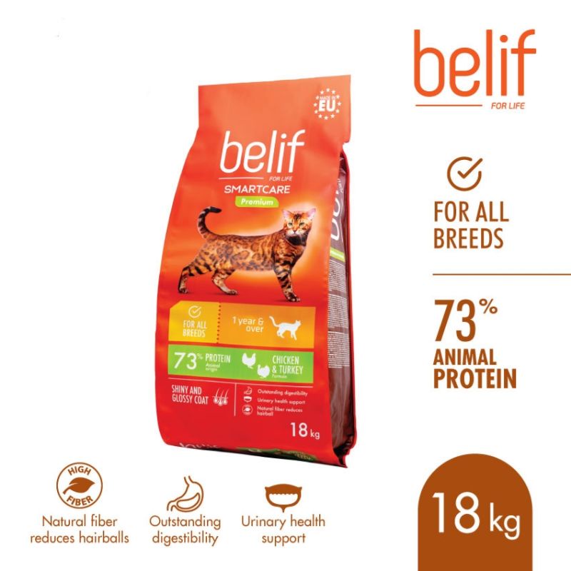 Jual Belif Super Premium Cat Food 18KG / Makanan Kucing Indonesia