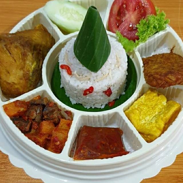 Tumpeng Mini Nasi Liwet 8 menu halal Tumini Shopee Indonesia