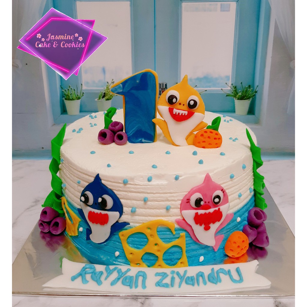 Contoh Kue Ultah Baby Shark Blog Belajar