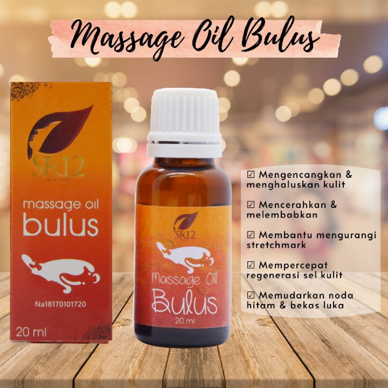 ORIGINAL!! MINYAK BULUS SR12 / NO BAU AMIS / MASSAGE OIL