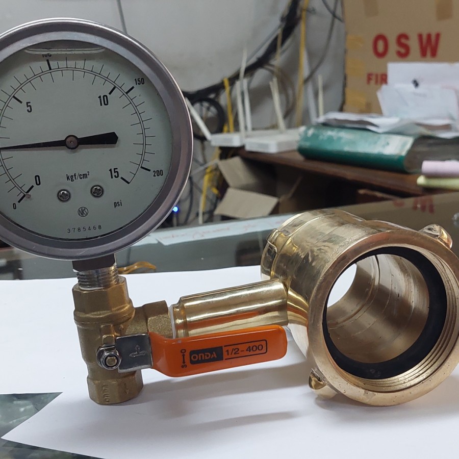 Jual Inline pitot gauge 2,5 hydrant flow test 15bar 2,6 nst Shopee Indonesia