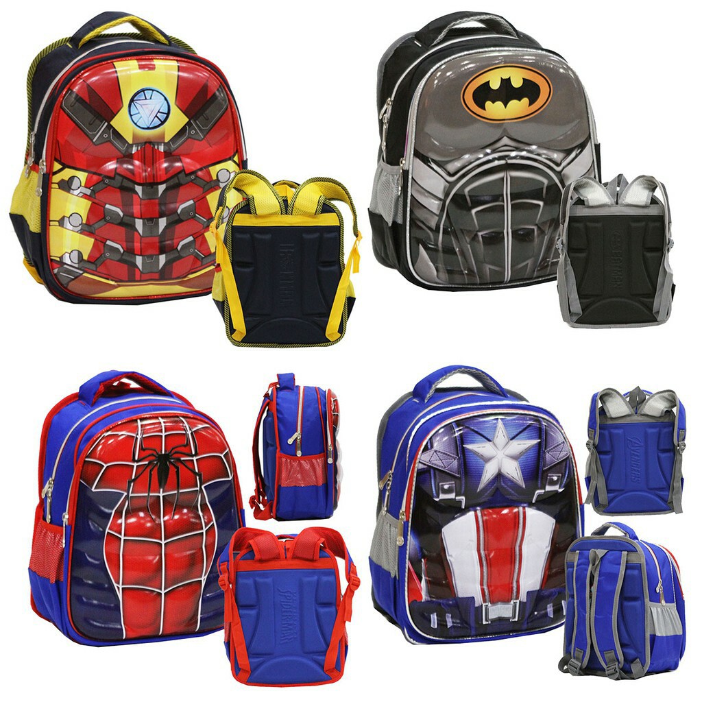 Tas Ransel Sekolah Anak uk. TK Jaman Now Badan Superhero Shopee Indonesia