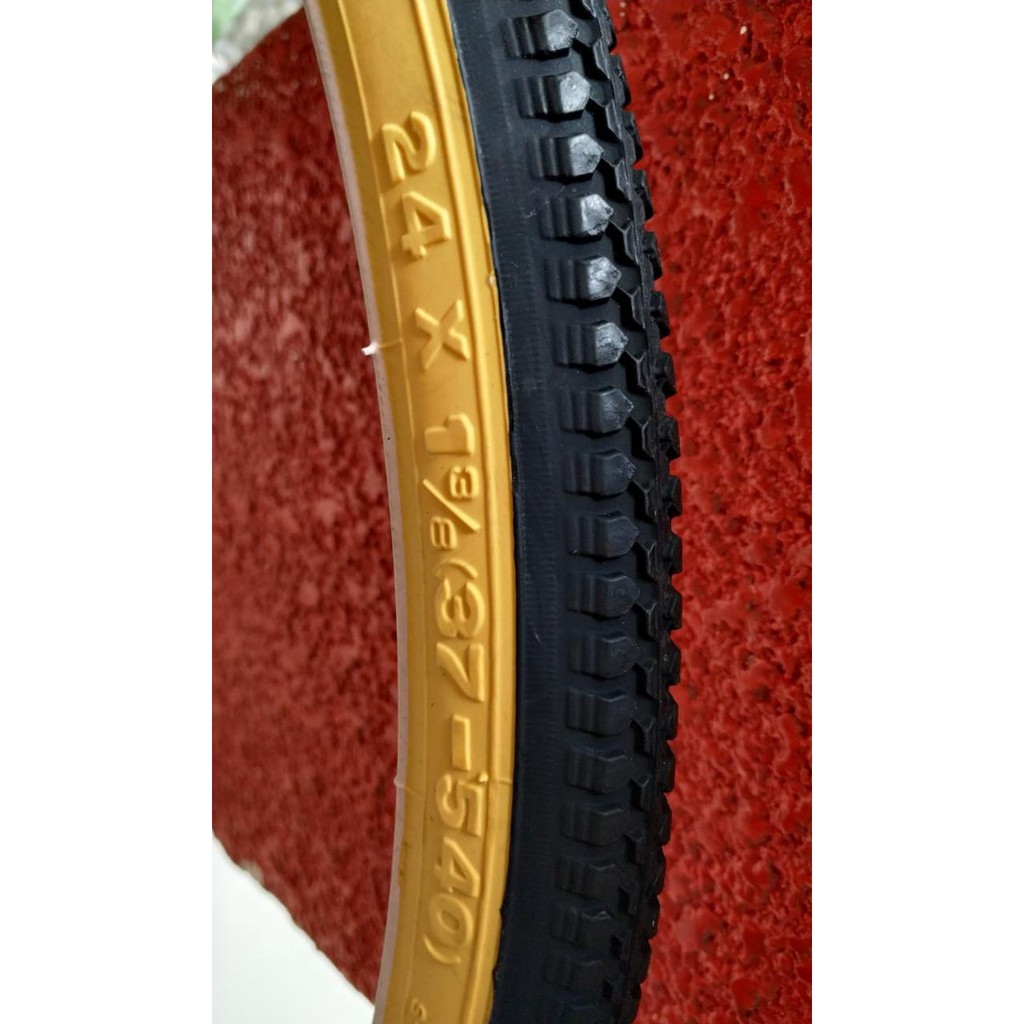 Jual Ban Luar Sepeda Swallow 24 X 1 3/8 Hitam / Hitam Coklat Untuk Balap Jadul Kursi Roda | Shopee Indonesia