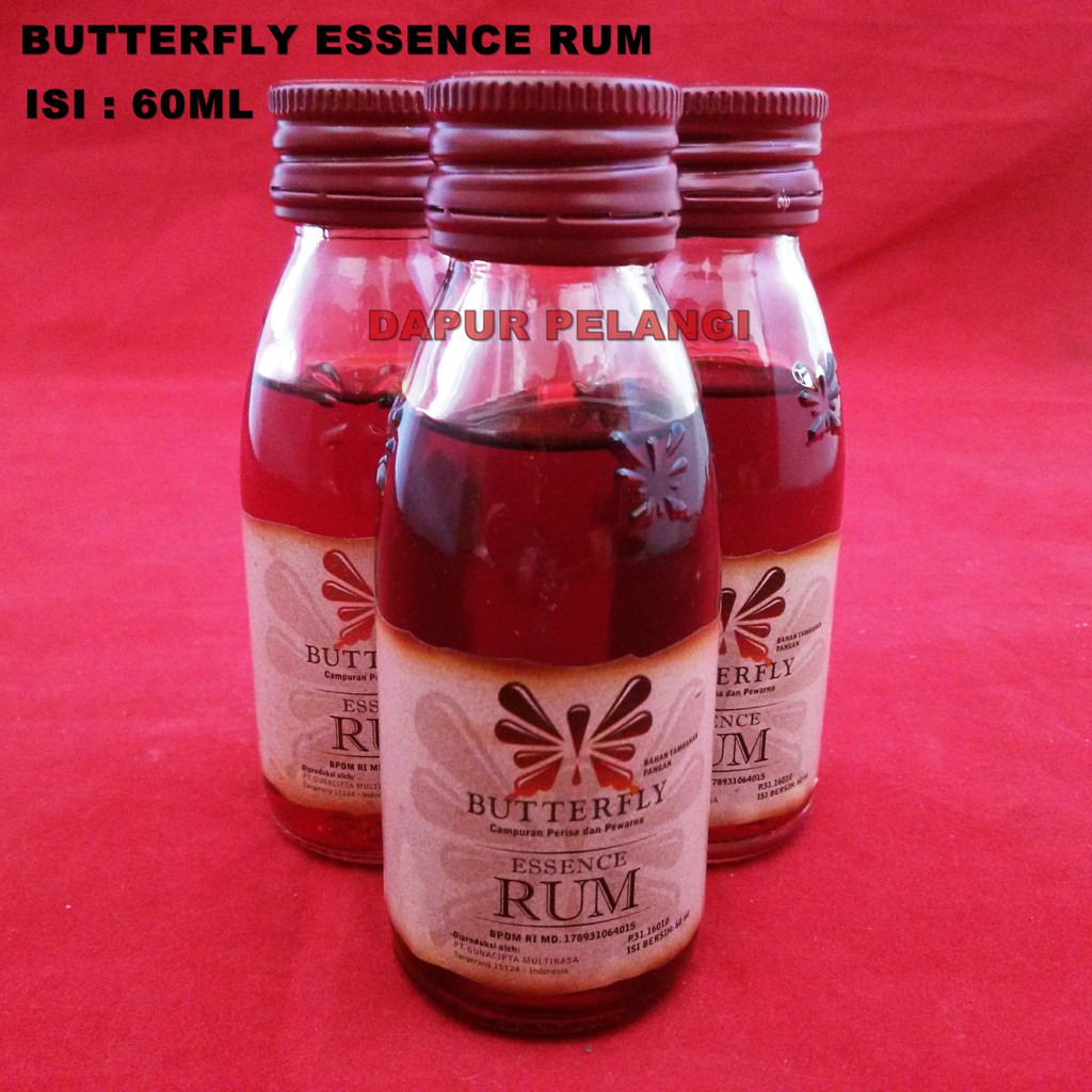 Koepoe Perisa Dan Pasta BUTTERFLY Rum Jamaica / Rhum Jamaica Pengharum