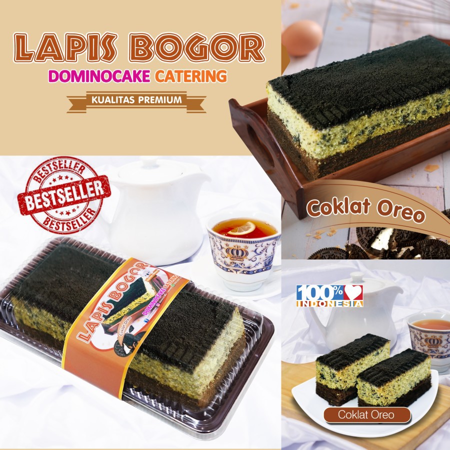 Jual Lapis Bogor Bolu lapis oreo Lapis Bogor premium Dominocake
