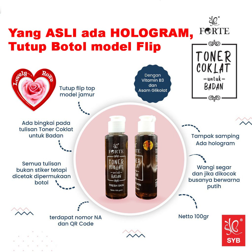 Jual Syb Toner Badan Coklat / Toner Badan Red Jelly - Bebas Pilih | Shopee Indonesia