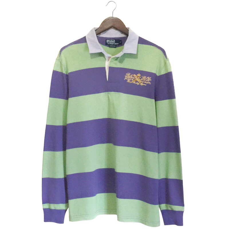 Jual Polo Ralph Lauren Vintage Color Block Rugby Shirt | Shopee Indonesia