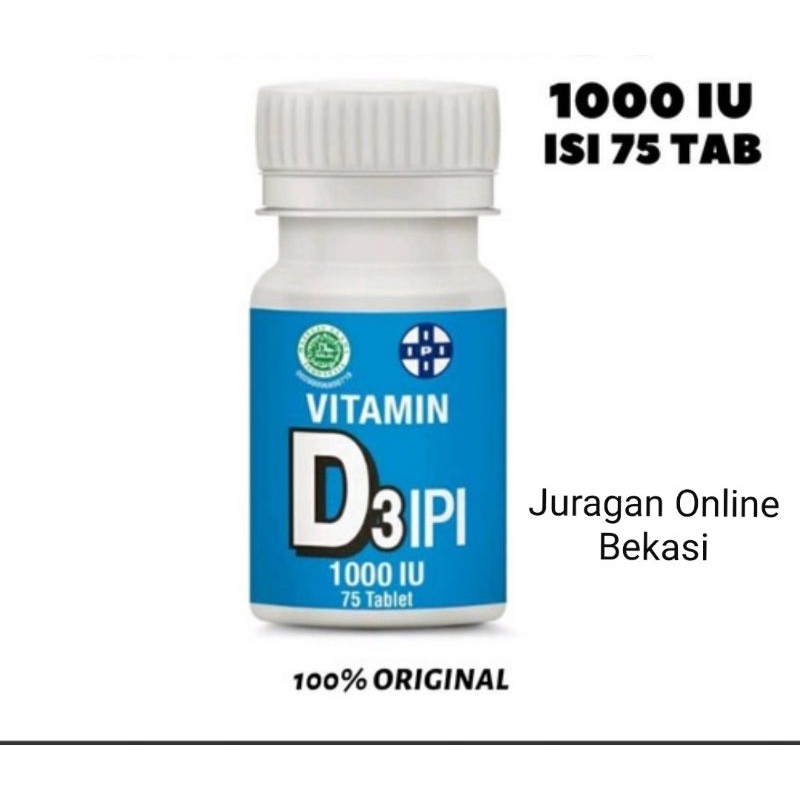Jual Vitamin D3 IPI Expired 2023 isi 75 Tablet PALING MURAH Shopee
