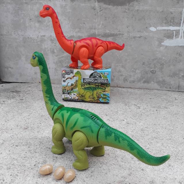 Jual Mainan Dinosaurus Bertelur Baterai - Hewan Dino Anak Edukatif Batre | Shopee Indonesia
