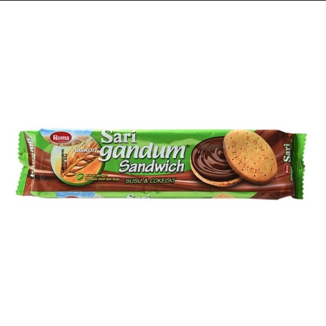 Jual Roma Biskuit Sari Gandum Sandwich Susu Cokelat - 38,5 Gr (Kemasan Satuan) | Shopee Indonesia