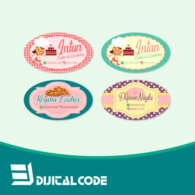 35+ Trend Terbaru Contoh Stiker Kue Basah Aneka Stiker Keren
