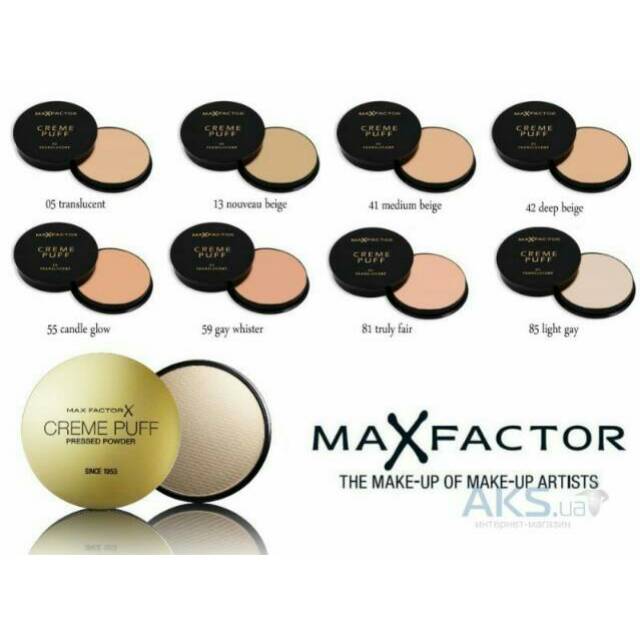 Jual Max Factor Creme Puff Pressed Powder Original | Shopee Indonesia