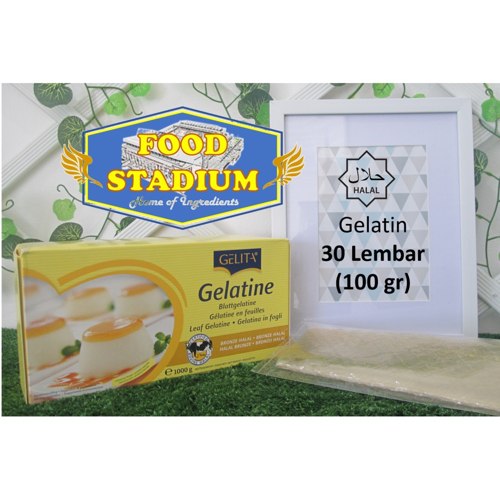 Jual HALAL Gelatin Sheet 30 Lembar (100 gr) by Gelita