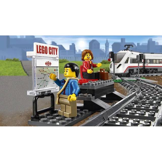 Lego city mainan kereta api high speed passenger train