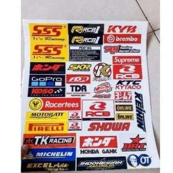 Jual Stiker Racing Balap Motor Harga Per 1 Pcs Bukan 1 Lembar | Shopee Indonesia