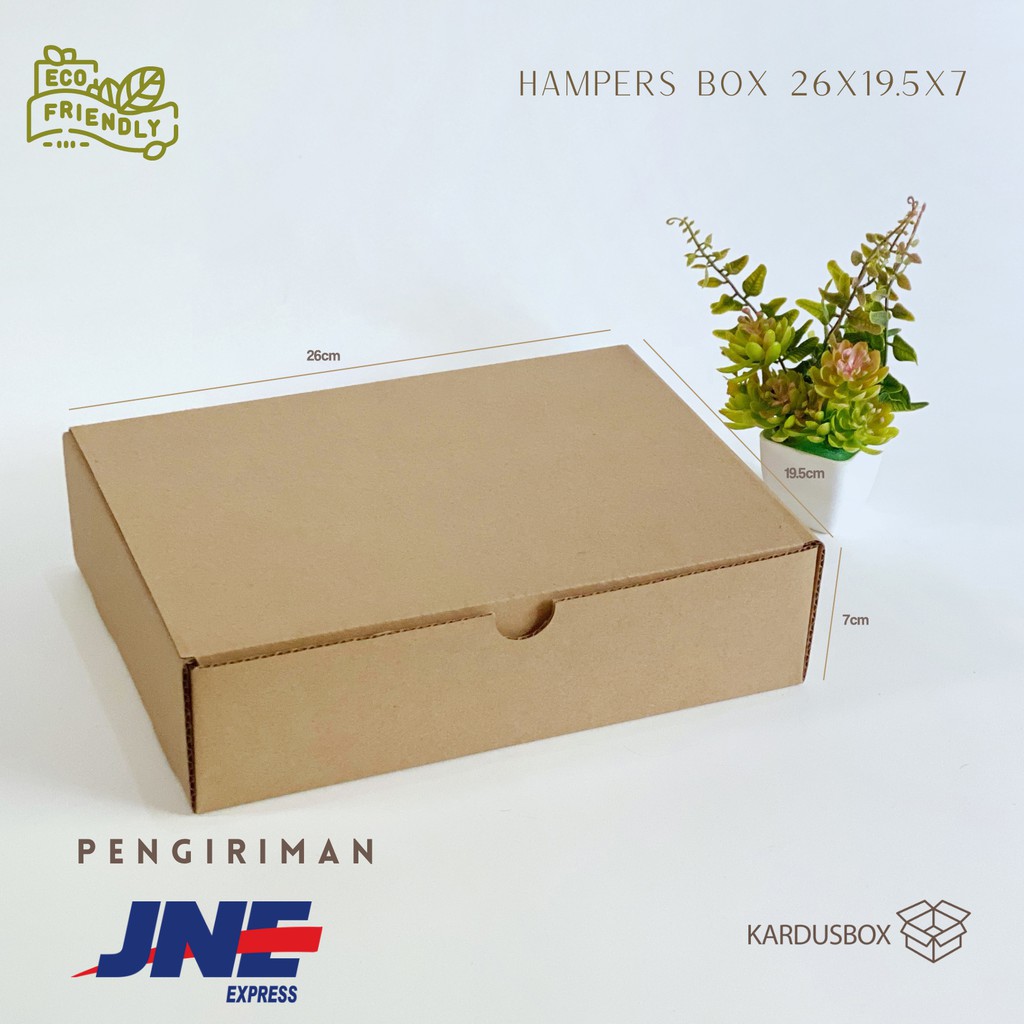 50pcs Kardus Hampers [26x19.5x7cm] Shopee Indonesia