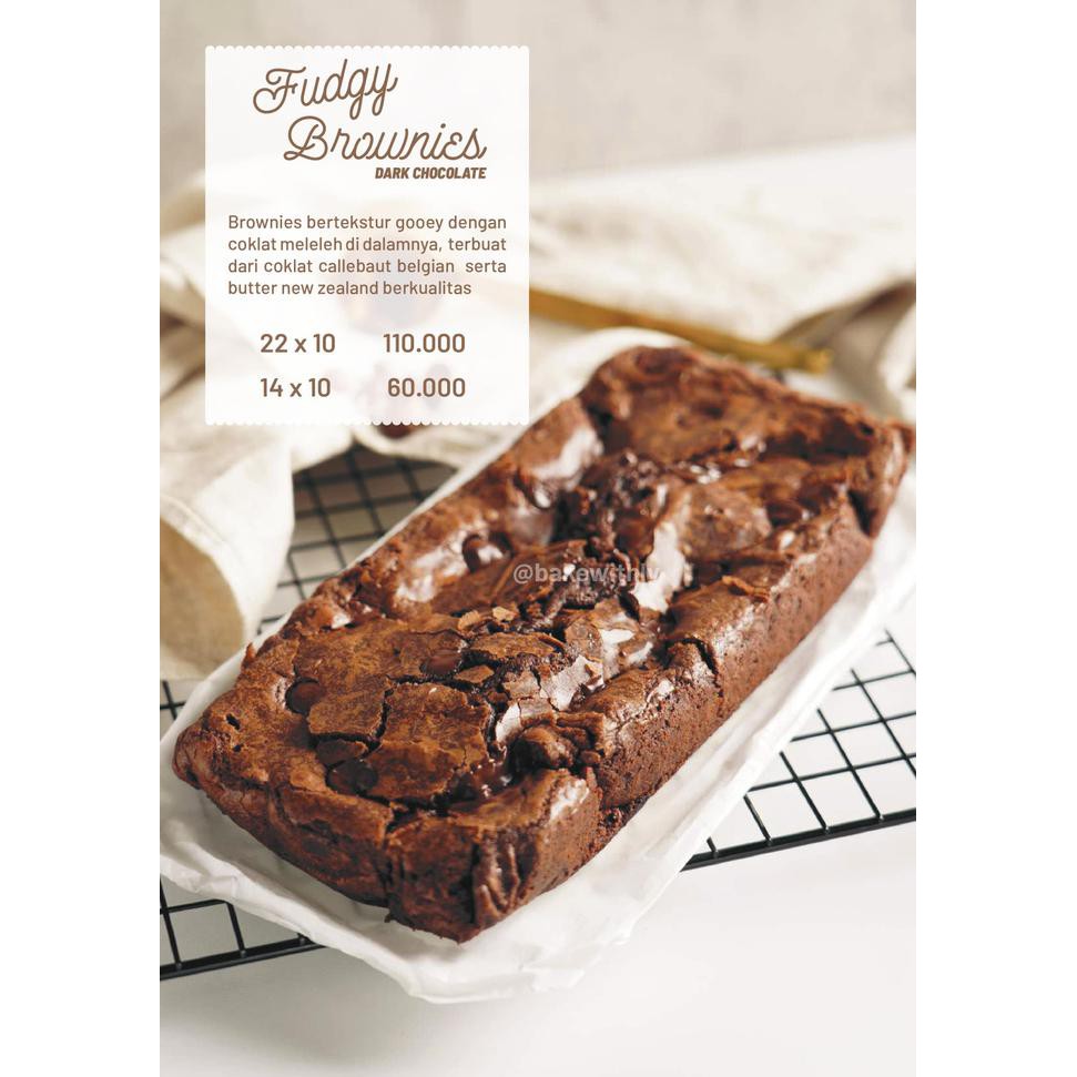Jual Brownies - Dark Chocolate (Callebaut) 14X10Cm | Shopee Indonesia
