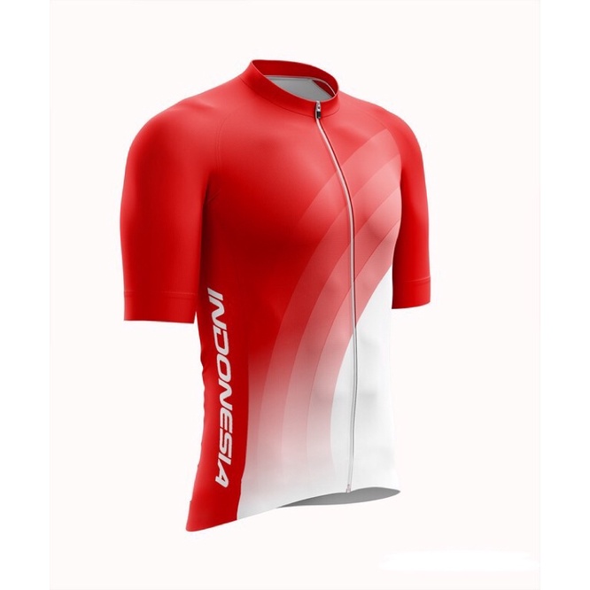 Jual Jersey Roadbike Custom | Sepeda Balap | Jersey Sepeda Custom | Indonesia Merah Putih Indonesia|Shopee Indonesia