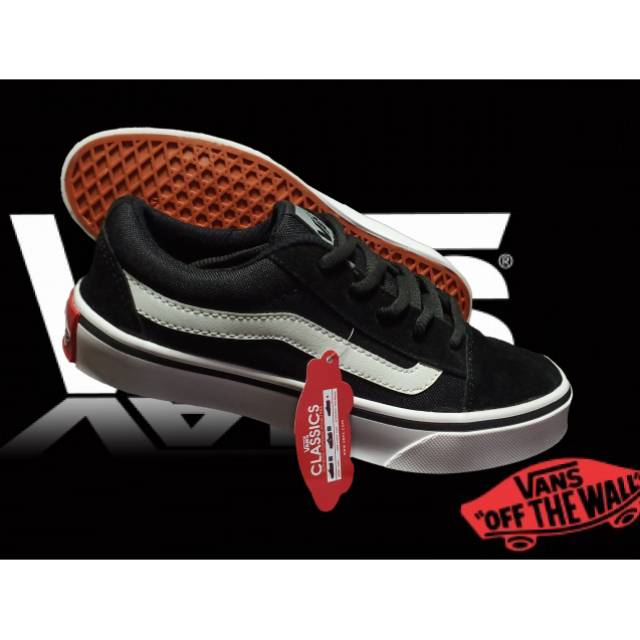 sepatu vans old skool sepatu skate casual distro hitam putih bisa bayar