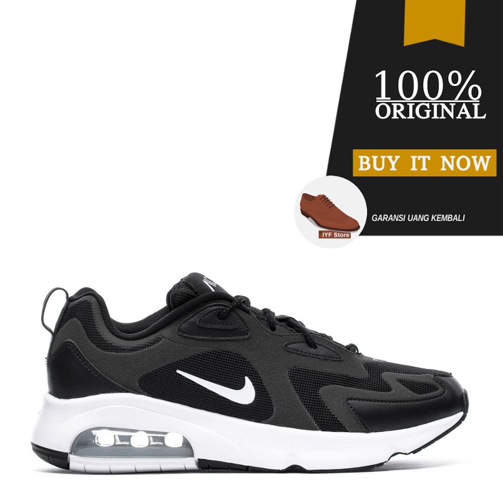 Jual Sepatu Sneakers Original Sepatu Nike Air Max 200 - Black/White | Shopee Indonesia