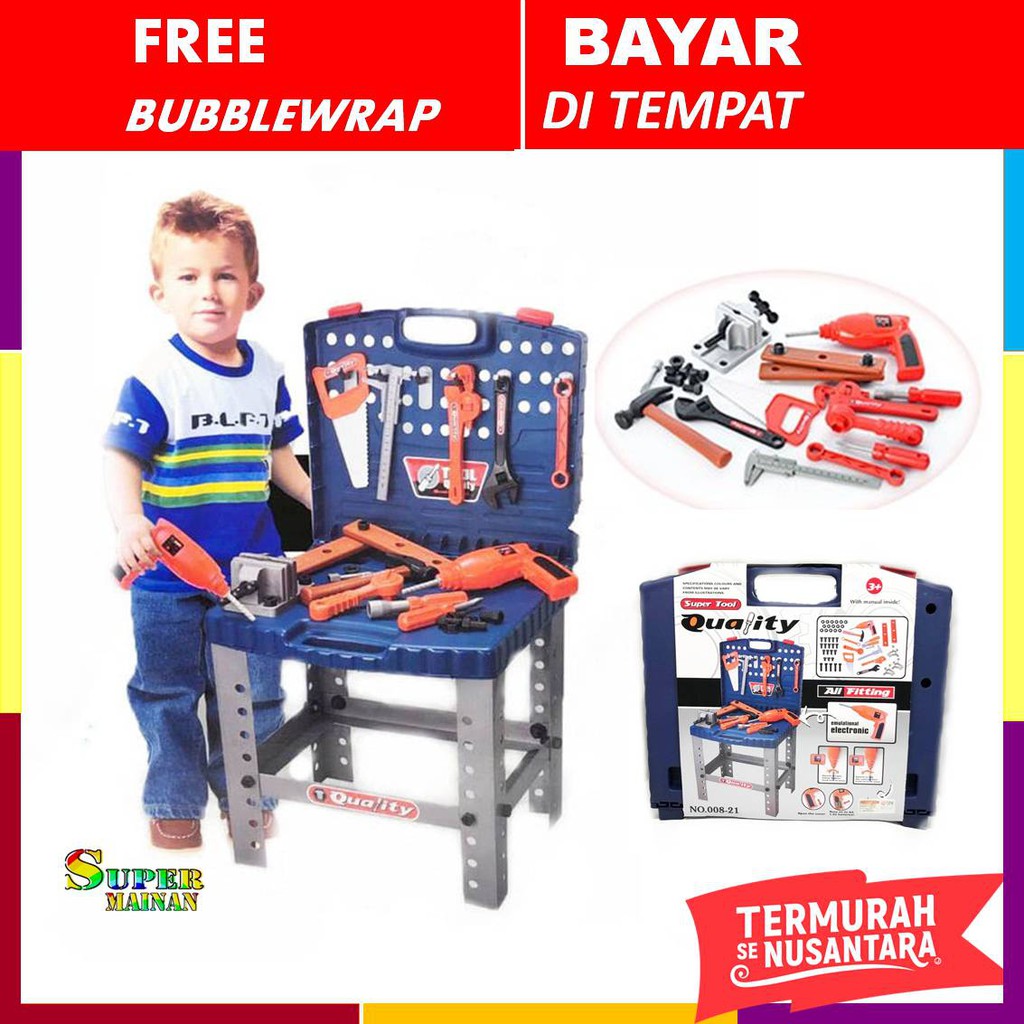 Jual Mainan Anak Laki2 Laki Laki Cowok Murah Tool Set Kado Ulang Tahun Ultah Anak Laki Laki Cowok | Shopee Indonesia