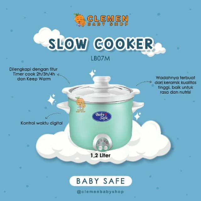 Jual Baby Safe Slow Cooker LB07M ( 1.2Liter ) Shopee Indonesia